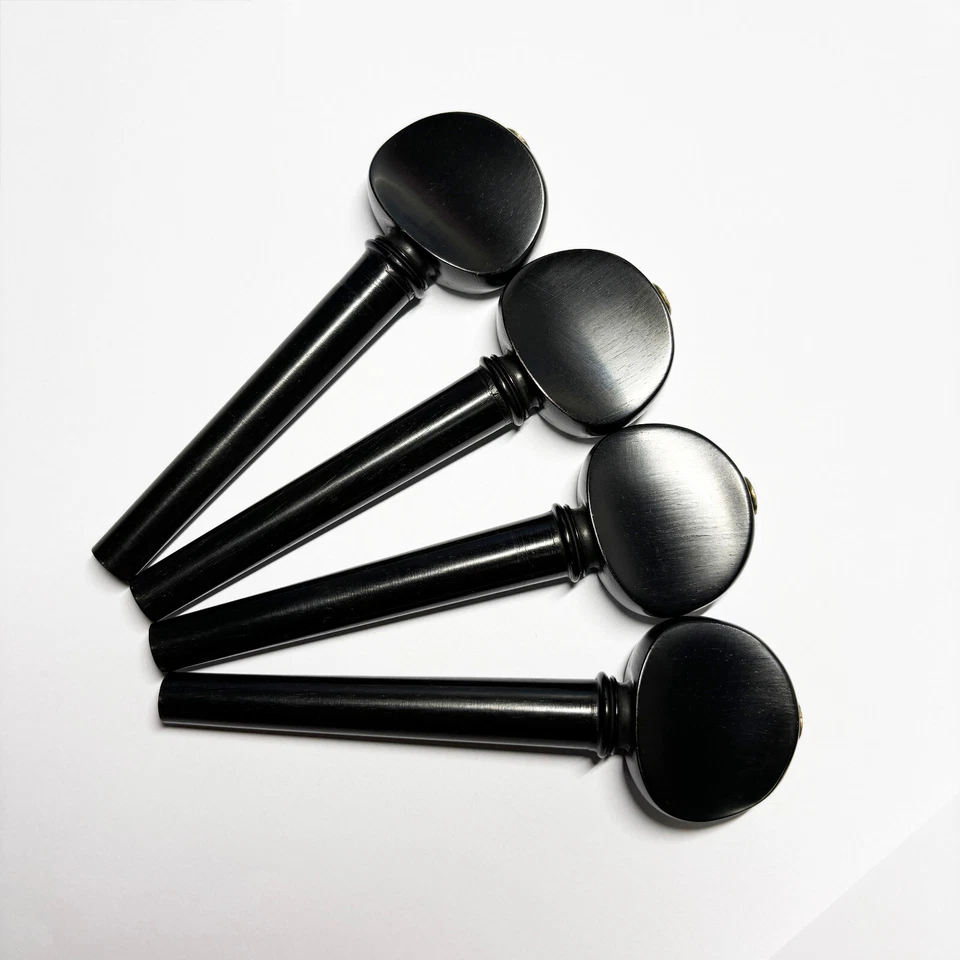 1 Set Cello Ebony Pegs Peg Metal Flower Dot Point 4/4 Size Cello Peg - Image 3 of 4