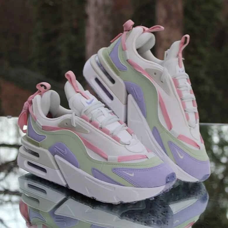 Nike white store and purple