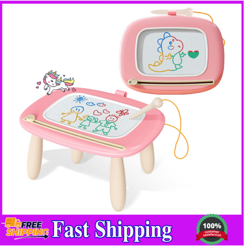 Kikidex Magnetic Drawing Board - Toddler Doodle Pad, Educational Toy, 1-3 Years