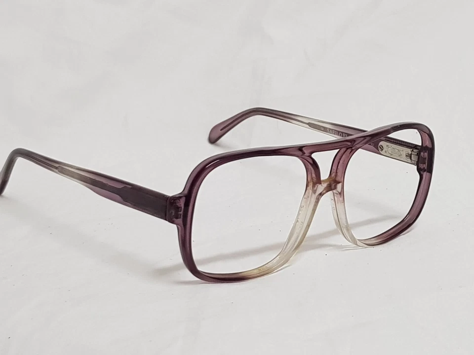 Vtg 80s Italy mens frames Safilo Elasta 1030 Eyeglasses Nice Rare Square Frame  - Image 3 of 4