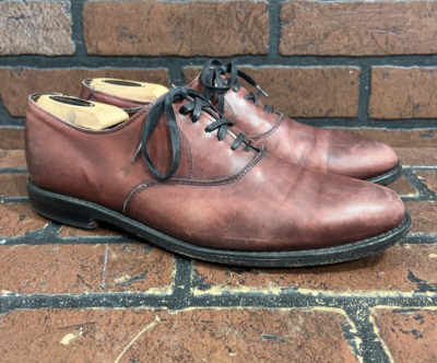 Allen Edmonds Carlyle Plain Toe Oxford Walnut Brown Leather  display picture 1