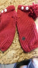 hand knit slipper socks