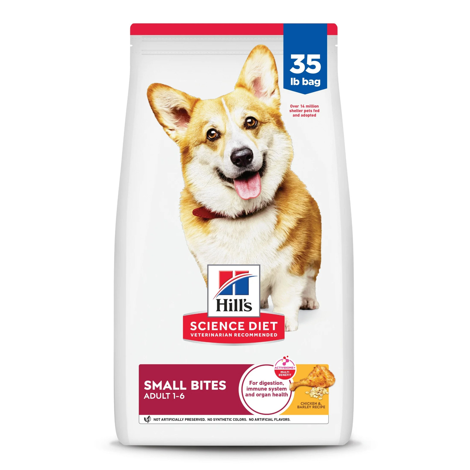 Small Bites Chicken & Barley Dry Dog Food, 35Lb Bag