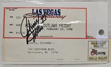 1998 Johnny Herrera 47 Sprint Car Racing Autograph World of Outlaws Ticket Stub 