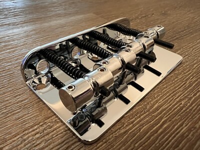 4-String Harley Benton Type Bass Bridge - Chrome  - Free Shipping!
