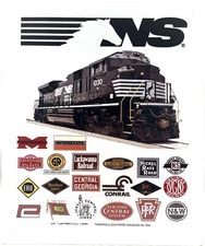 Norfolk Southern Railroad Train Sign | Aluminum | 12"x10"