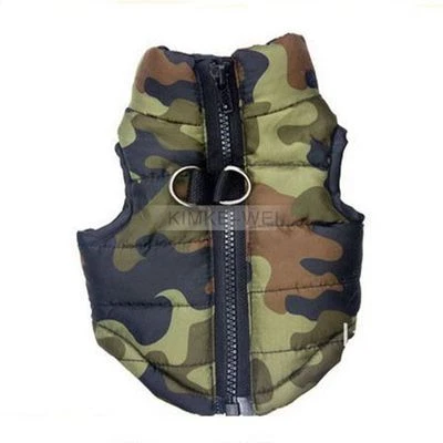 Camouflage Design Hundejacke Haustier Kleidung Winter Mantel Kleid Kostüm