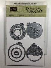 Stampin' Up MERRY TAGS Holiday Framelits - Brand New