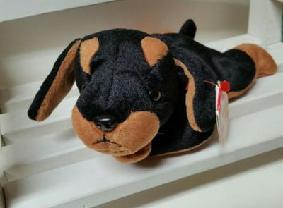 TY Beanie Baby Doby The Rottweiler Dog NEW w/tag protector DOB: October 9, 1996 8421041107 | eBay