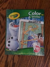 Crayola Color  Sticker Disney FROZEN II 50 Stickers 32 Pages Sealed