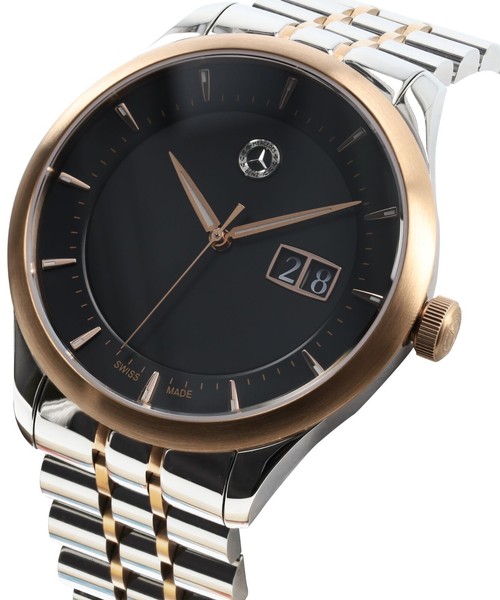Mercedes-Benz Original Herren Armbanduhr Classic Elegance Rosegold/Silber Ovp-image