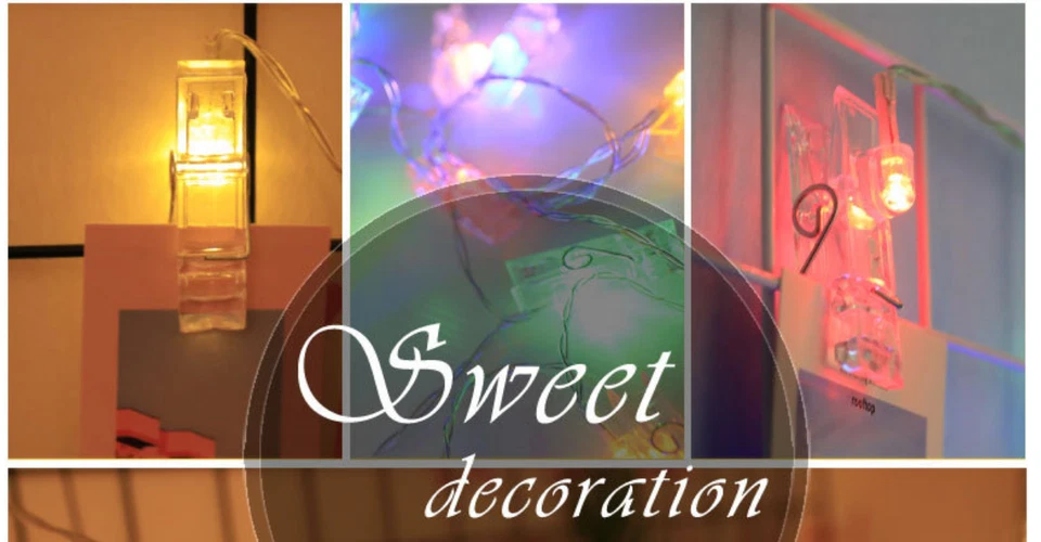 Photo Clip String Lights 40LED 13FT With USB For Ramadan Party Wedding Decorate - Image 4 of 4