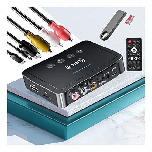 POMME Adattatore Bluetooth 5.0 NFC 3-in-1 | Ricevitore Audio Hi-Fi
