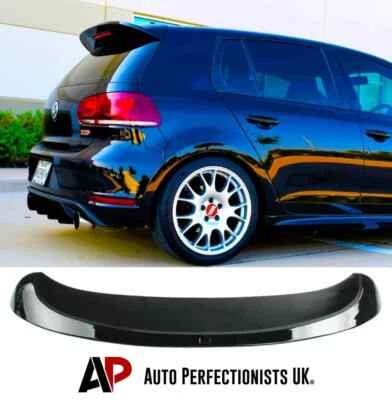 AUTO PERFECTIONISTS UK Alerón de techo trasero negro brillante para VW Golf MK6 TSI TDI 'GTI R20 Style'