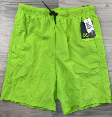 DSG Athletic Fit Volley Short Summer Lime 7  Inseam Boys Size L (14-16) NEW