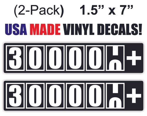 300000 + Miles Window Decals Bumper Stickers Import Truck Diesel 4x4 ...