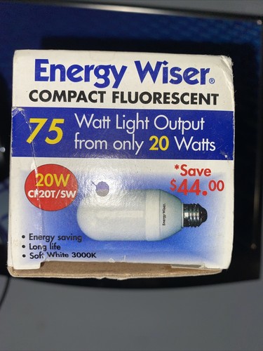 BulBrite CF20T/SW 20 Watts Energy Wiser Compact Fluorescent New Soft White 3000K - Picture 1 of 7