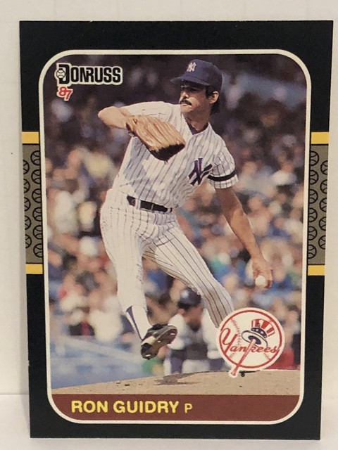 1987 Donruss Ron Guidry Baseball Card New York Yankees NrMt Mint 93 