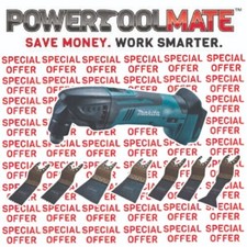 Makita DTM50Z 18v Li-Ion Cordless Multi-Tool -Naked- c/w 8-Piece Multi-Tool Set