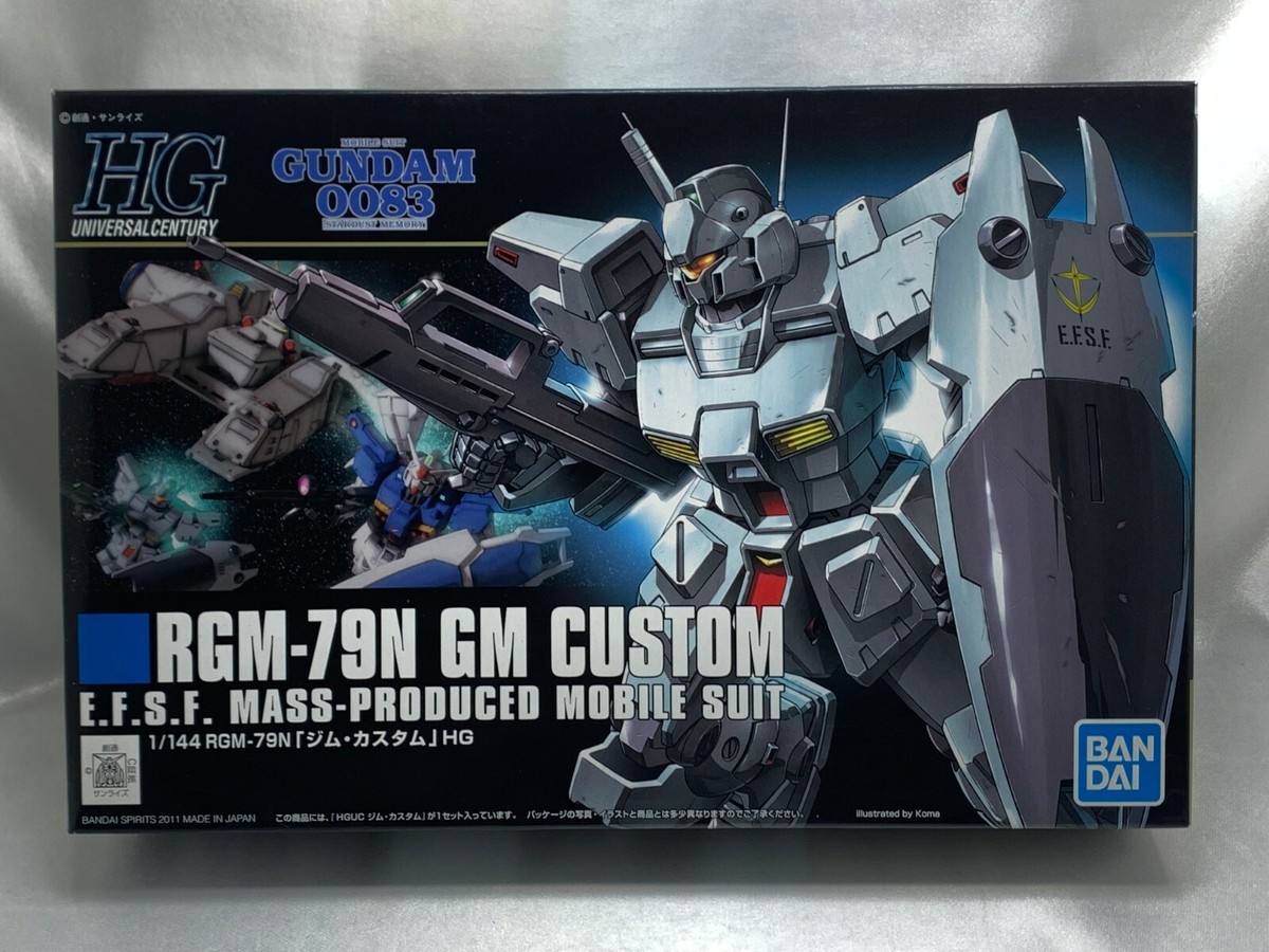 BANDAI 1/144 HG Gundam 0083 RGM-79N GM Custom Plastic Model Kit