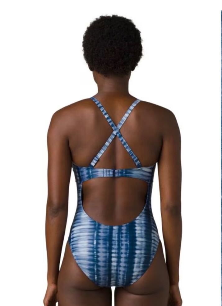 ワンピース水着 ERES 'Marina' one-piece swimsuit WOMENS PRANA MARINA ONE PIECE 36 D SZ M SWIMSUIT IN BLUE