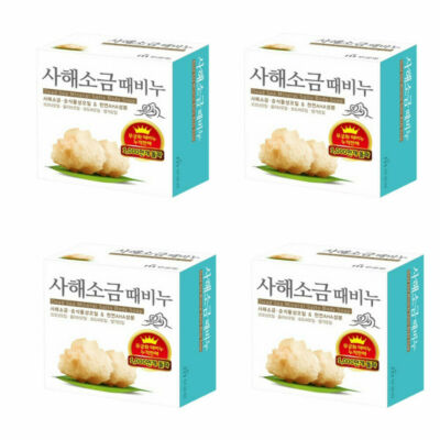 MUGUNGHWA Korea Exfoliating Body Scrub Bar Soap [Dead Sea Salt] 4EA K-Beauty