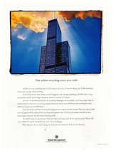 Waste Management Tallest Recycling Story Ever Told Vintage 1996 Print Ad