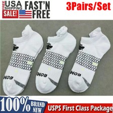 Bombas 3-Pack Ankle Socks White Unisex Socks Size Medium