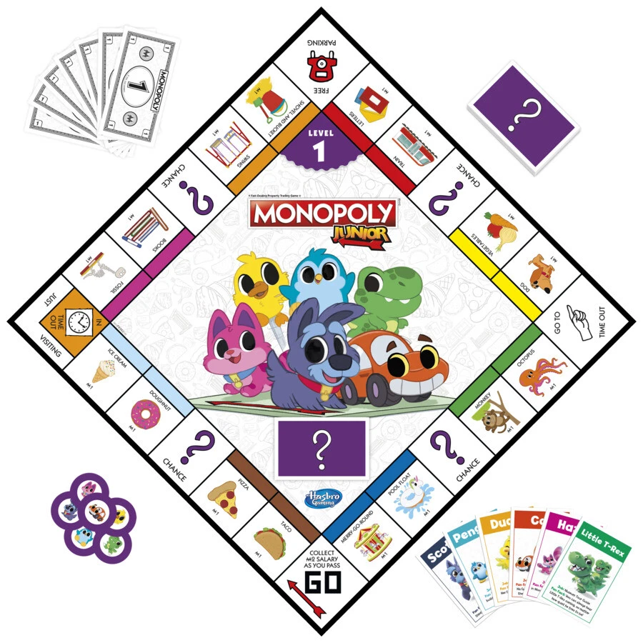 Monopoly Junior 2 Board Games In 1 Family Game Ages 4+ - Image 4 of 4