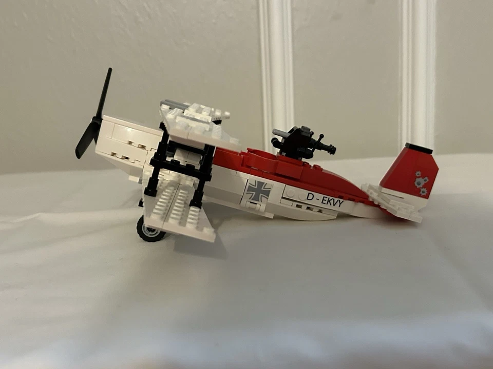 LEGO 7198 Avión de Combate Ataque Indiana Jones Última Cruzada Usado-Manual-Mini Figuras Foto 4 de 4