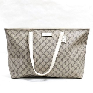 Gucci Tote Bag Brown PVC GG Monogram Italy 5209237
