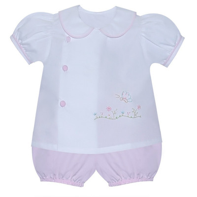 NWT Remember Nguyen Pink Baby Girls Butterfly Diaper Set Newborn Size 0 Classic