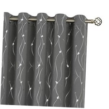 Blackout Curtains 60 Inches Wide for 60"W x 84"L Pack of 2 Dot-dark Grey