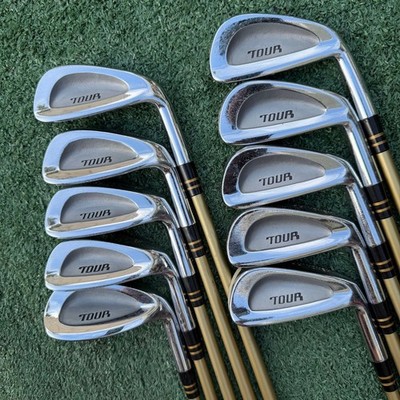YONEX Tour 3-PW SW LTB600 BORON Forged Irons Set Stiff Flex Gold