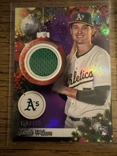 Jacob Wilson 2025 Topps Holiday #PR-JW Player Relic Purple /199 (RC)