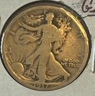 1917 P Walking Liberty  GD Lettering & Date Visible No Broken Rim Skirt Lines