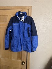 Vintage COLUMBIA Blue  Black Youth Ski Jacket With Fleece Lining 18/20