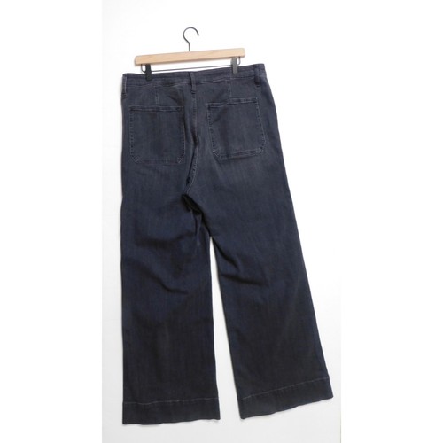 J. CREW Sailor Denim Trouser 1996 Semi-Stretch Faded Black Nautical 90’s Size 32 - Picture 6 of 11
