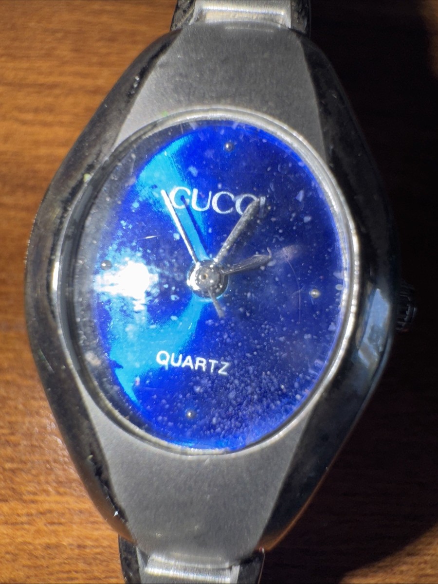GUCCI 腕時計 レディース Gucci 2889L Blue Dial Stainless Steel Bracelet Women's Watch | eBay