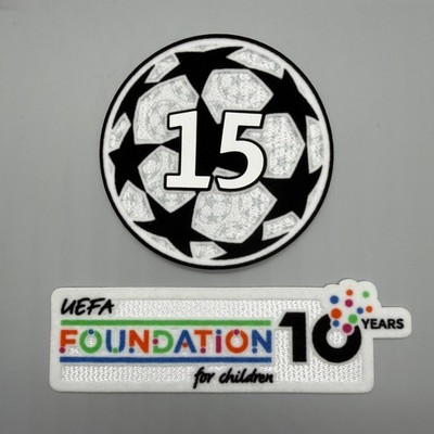 2025/2026 Real Madrid Champions League 15 times Player size Patch Badge Set 