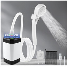 Campingdusche Akku tragbar mit Duschschlauch ...