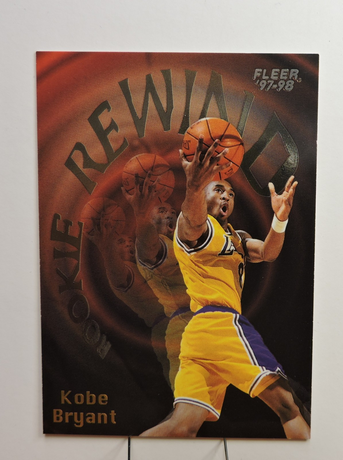 1997-98 Fleer Kobe Bryant Rookie Rewind #3 Los Angeles Lakers Mamba Rookie RC
