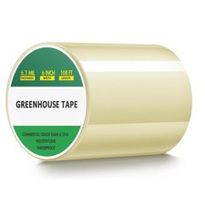 6" x 108' Greenhouse Repair Tape, 6.3 mil Clear Weatherproof  6"x108', clear