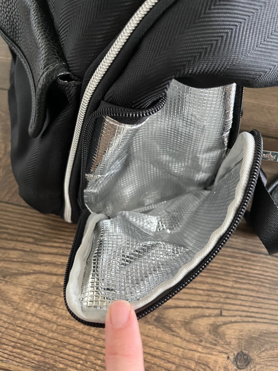 Itzy Ritzy Boss Backpack Diaper Bag Black Herringbone | eBay display picture 2