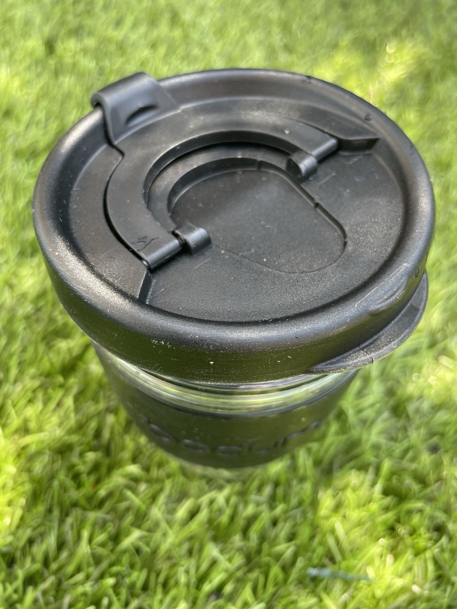 BODUM 11889-01S JOYCUP Travel Mug, L, Black Band, Plastic