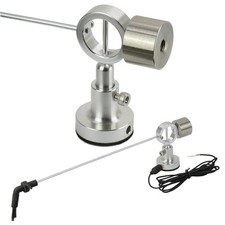 Dynavox Plattenspieler Mitlaufbesen + Nadelbürste Ziegenhaar LPs einfach säubern