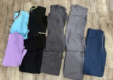 Lot Of Women  s Scrub Sets, Scrub Tops  Pants Sz Medium See Description Details