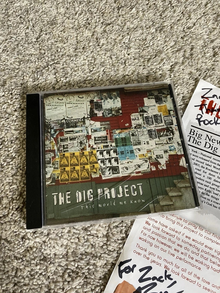 Vtg Christian Rock Emo Cd Lot Of 3 Signed By Bands Pax217 & The Dig Project Y2k Foto 4 de 4