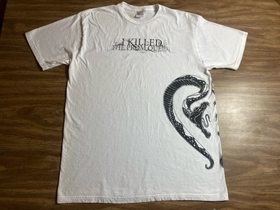 Y2K I Killed the Prom Queen Snake 2XL Tee White Music For The Recently Deceased