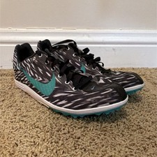 Nike Rival D Men's Athletic Running Track Spikes Shoes Black/White/Teal
